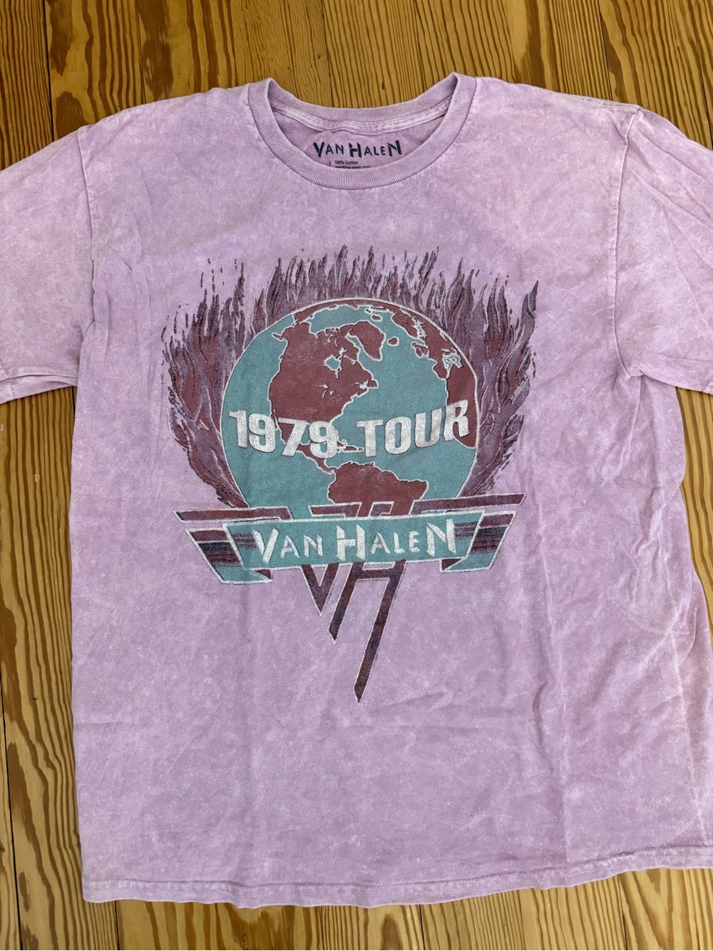 Van Halen 1979 Tour Graphic Tee - Light Purple